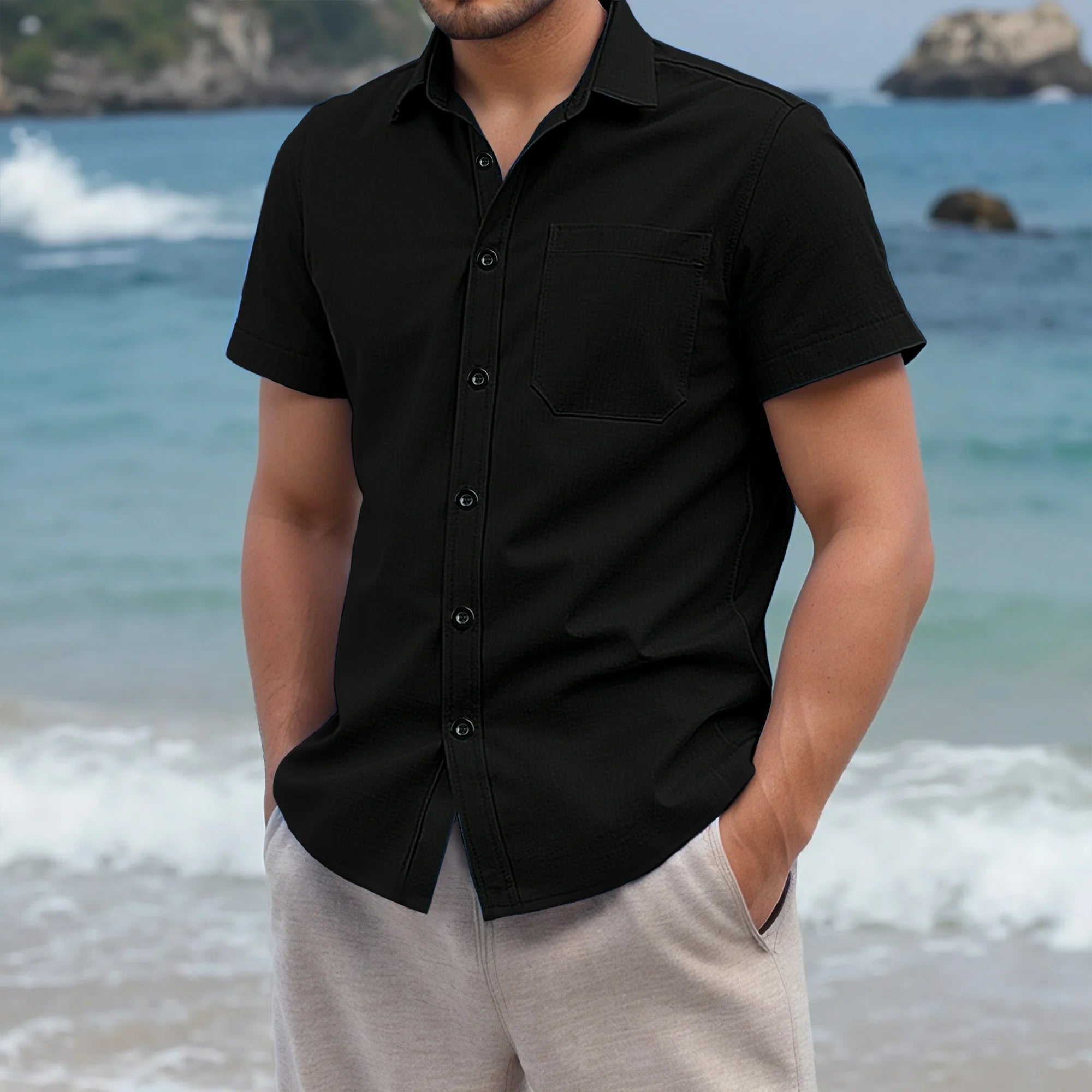 SSU CLOTHING ARTICLE #5610 BLACK SHIRT