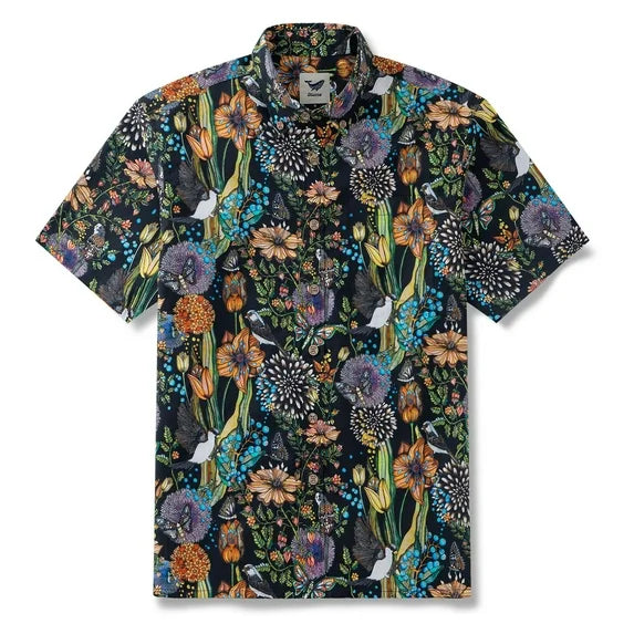 SSU CLOTHING ARTICLE #5650 FLORAL BUTTON DOWN SHIRT