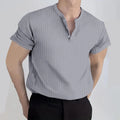SSU CLOTHING ARTICLE #5627 NOTCHED V NECK GRAY