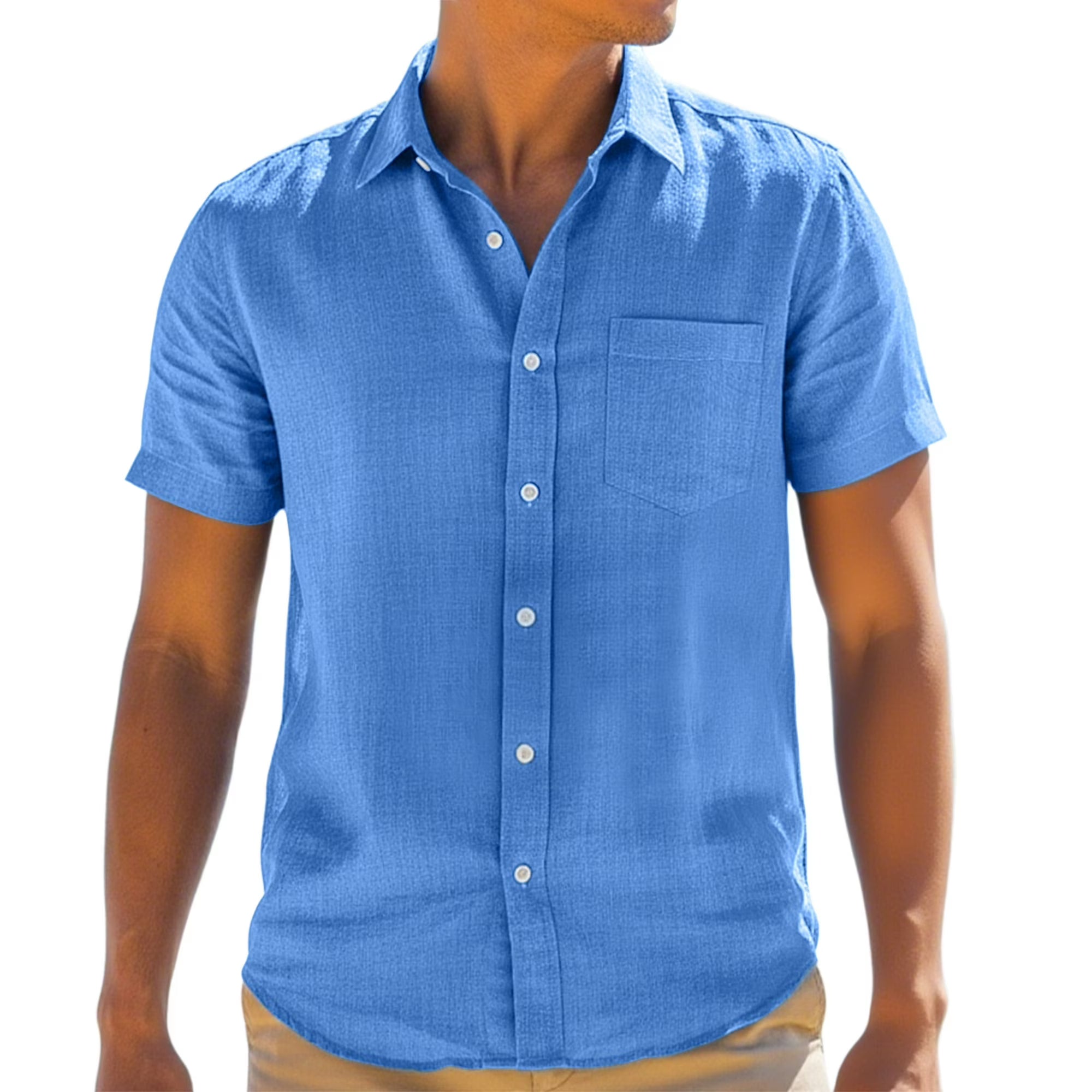 SSU CLOTHING ARTICLE #5609 MEN BLUE LINEN